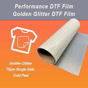 Golden Glitter DTF Film