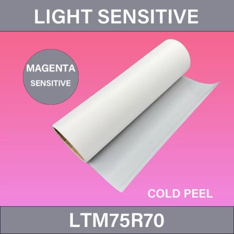 Light Sensitive Turn Magenta DTF Film_LTM75R70_DTF_Film_75_μm_Single_Side_Roll