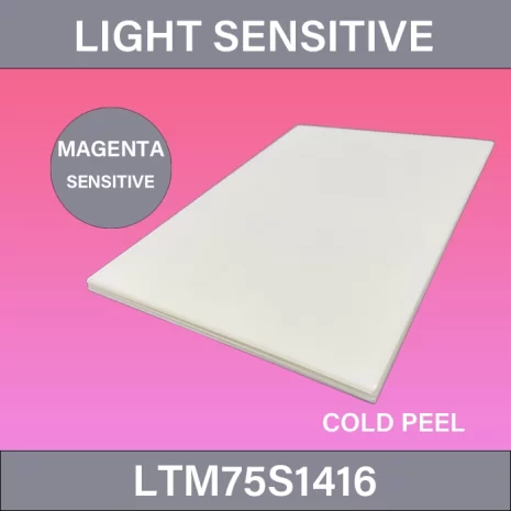 Light Sensitive Turn Magenta DTF Film_LTM75S1416_DTF_Film_75_μm_Single_Side_Sheetl Light Sensitive Turn Magenta DTF Film_LTM75S1416_DTF_Film_75_μm_Single_Side_Sheetl