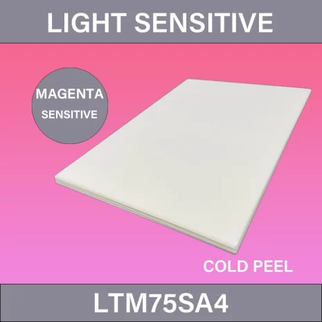 Light Sensitive Turn Magenta DTF Film_LTM75SA4_DTF_Film_75_μm_Single_Side_Sheetl