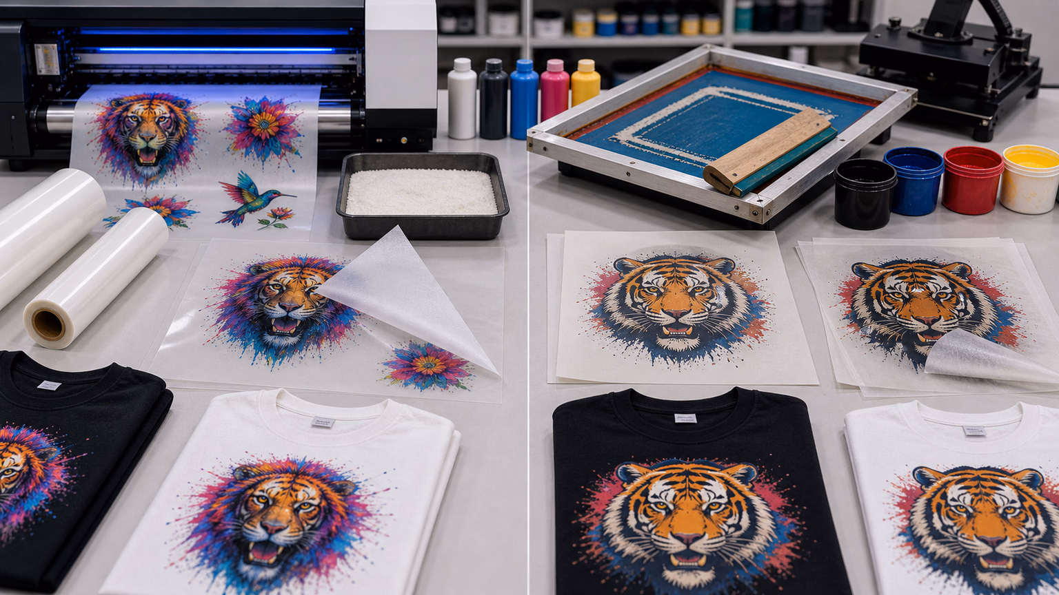 Comparative Analysis: Screen Print Transfer vs. DTF Transfer, DTF Hot Peel Factory, Transfer Film DTF Manufacturer, china