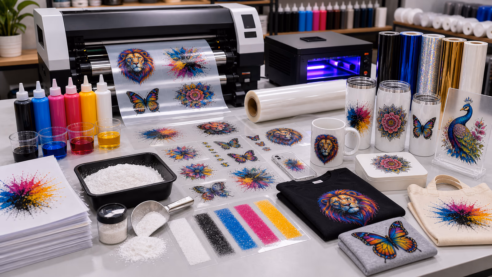 Exploring the Creative Potential of UV DTF Powder for Sublimation Printing, Direct Transfer UV DTF Paper Factory, china