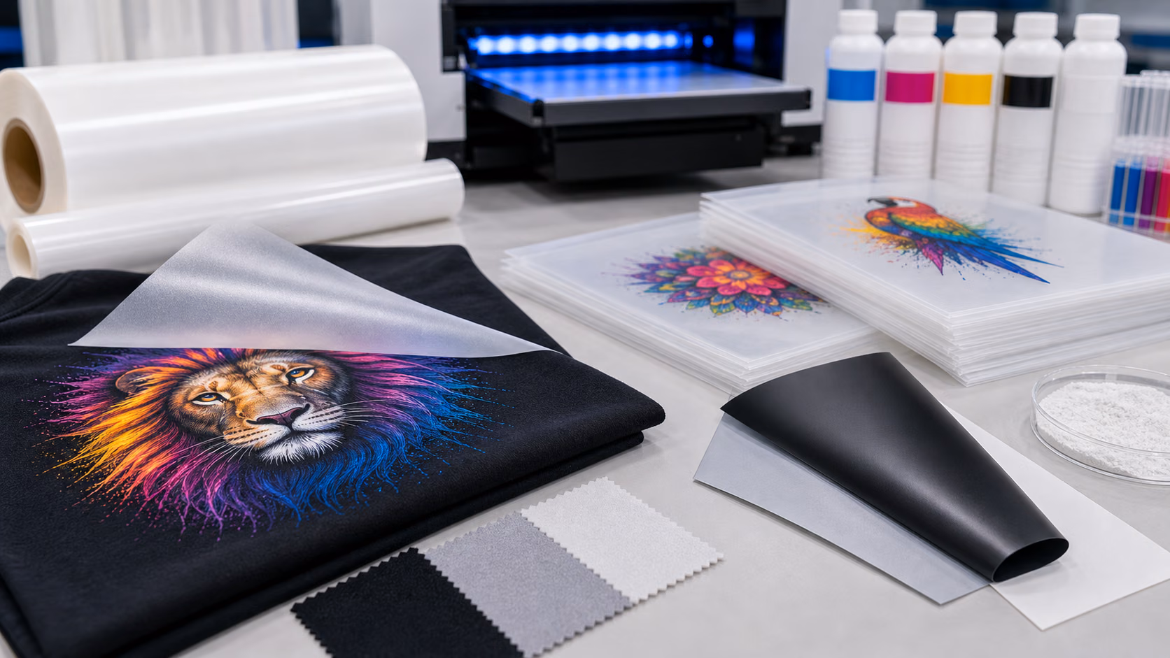 Does DTF Transfer Film Matte feel like vinyl? DTF printing material Supplier, DTF PET Sheets Manufacturer, china