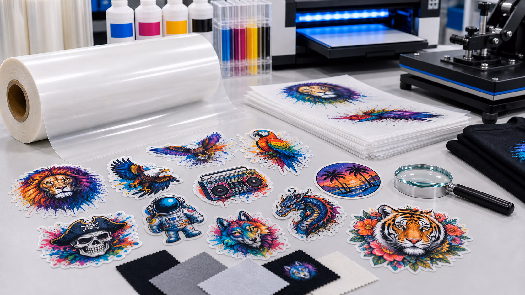 DTF Transfer sticker reviews? DTF PET Film roll Manufacturer, DTF Film Sheet Factory, china