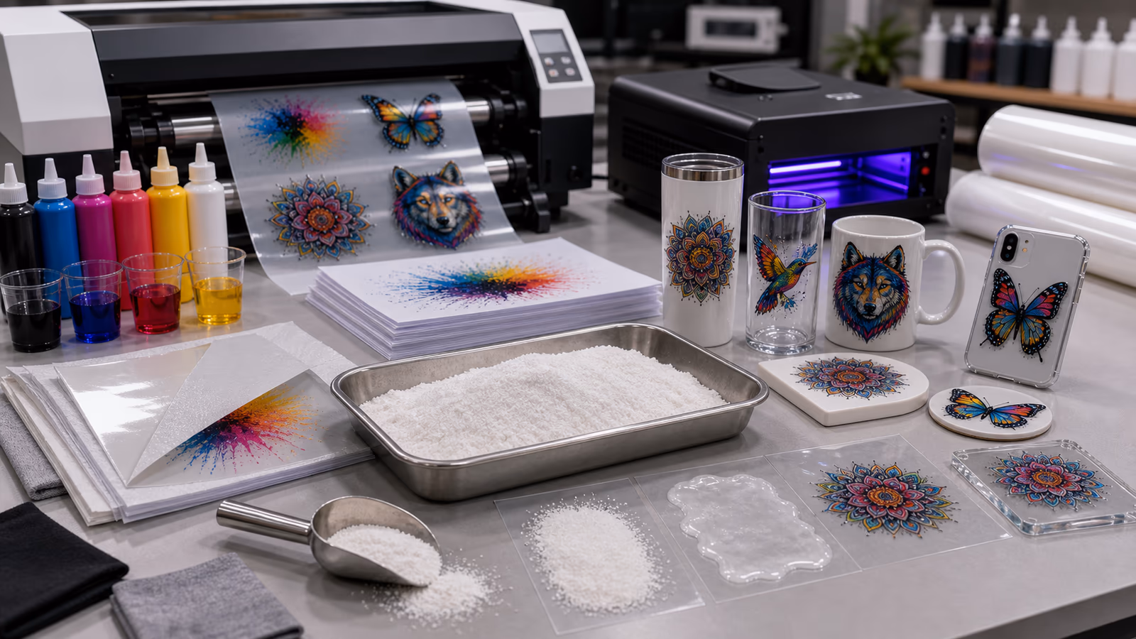 Revolutionizing Printing: The Role of Hot Melt Powder in UV DTF, UV DTF AB Paper Factory, Direct to Transfer UV DTF Paper Supplier, china