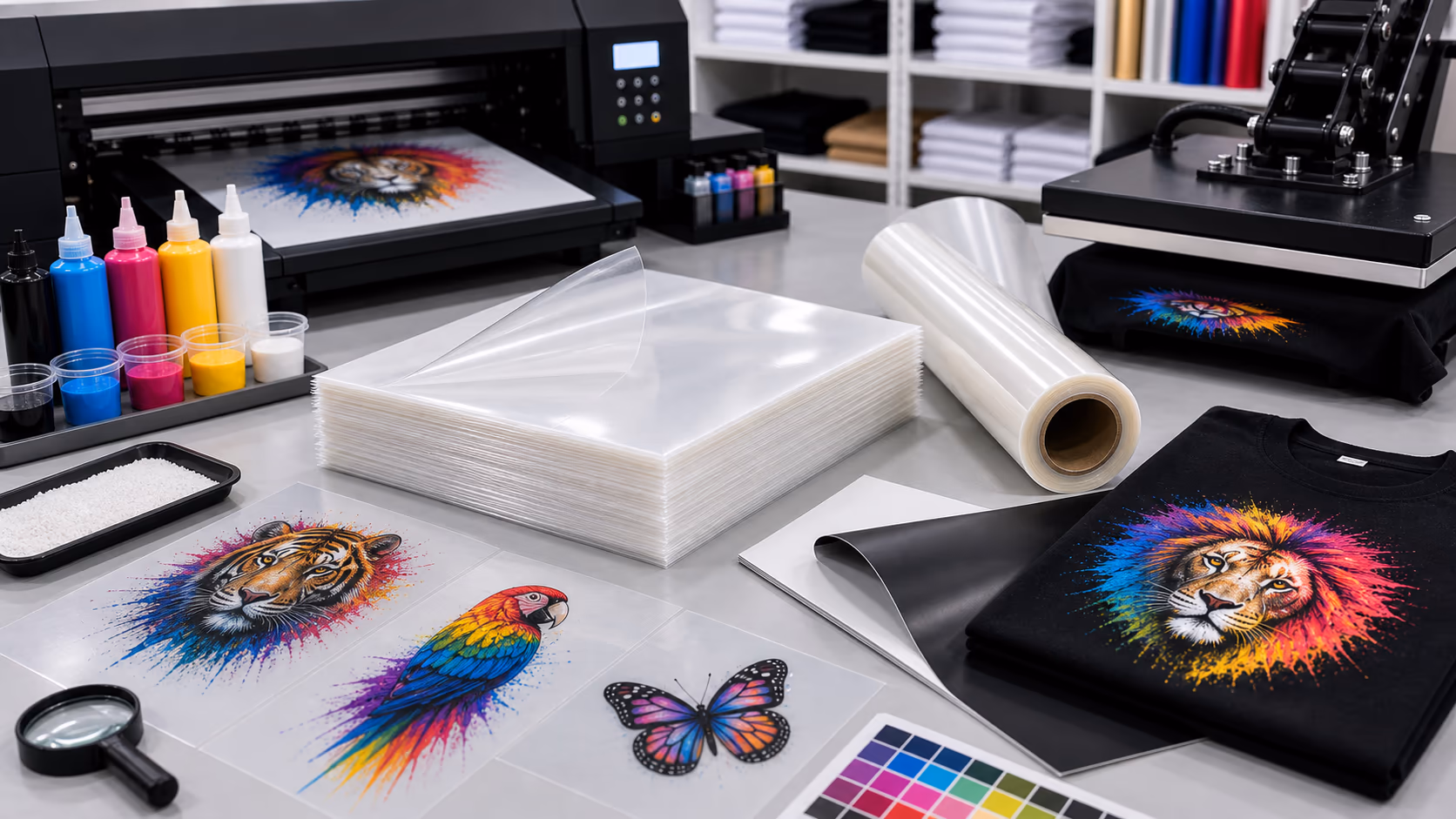 Is A3 DTF better than vinyl? PET Film DTF roll Factory, DTF Film cold peel Supplier, china