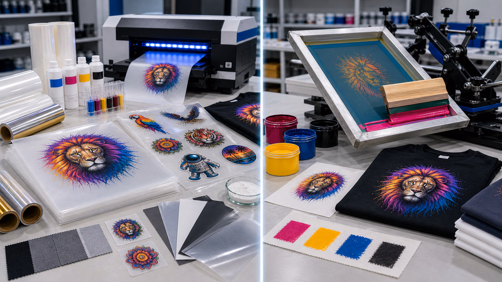 Is printing on PET film the same as screen printing? Direct Transfer Film Factory, DTF Vinyl Manufacturer, China
