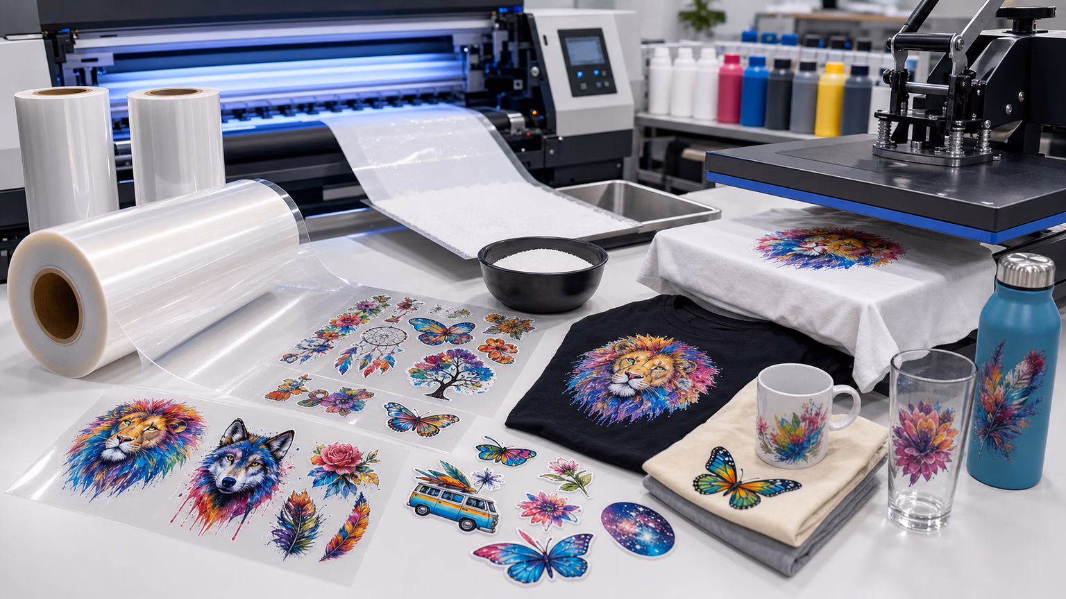 The Comprehensive Guide to Direct-To-Film (DTF) Transfer Printing: Meaning, Process, and Potential, DTF Transfer Film glossy Supplier, DTF Digital Transfer Sticker Factory, china