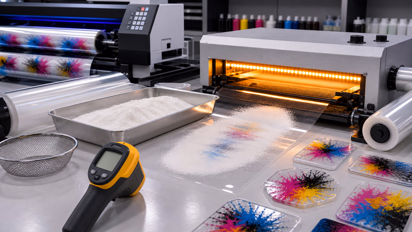 Understanding UV DTF Powder Drying Time and Temperature: Perfecting Your Print Workflow, UV Film Transfer Decal Supplier, UV Film Transfer Paper Factory, china