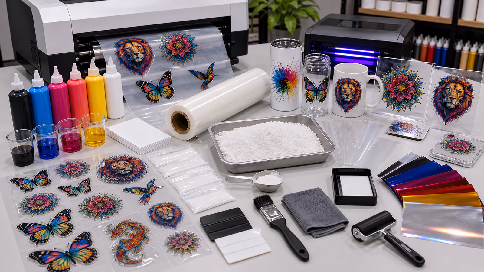 Unlocking Creativity with UV DTF Powder and Transfer Film Kit for Sublimation, China DTF UV Decal, UV DTF Printing Decal Factory, china