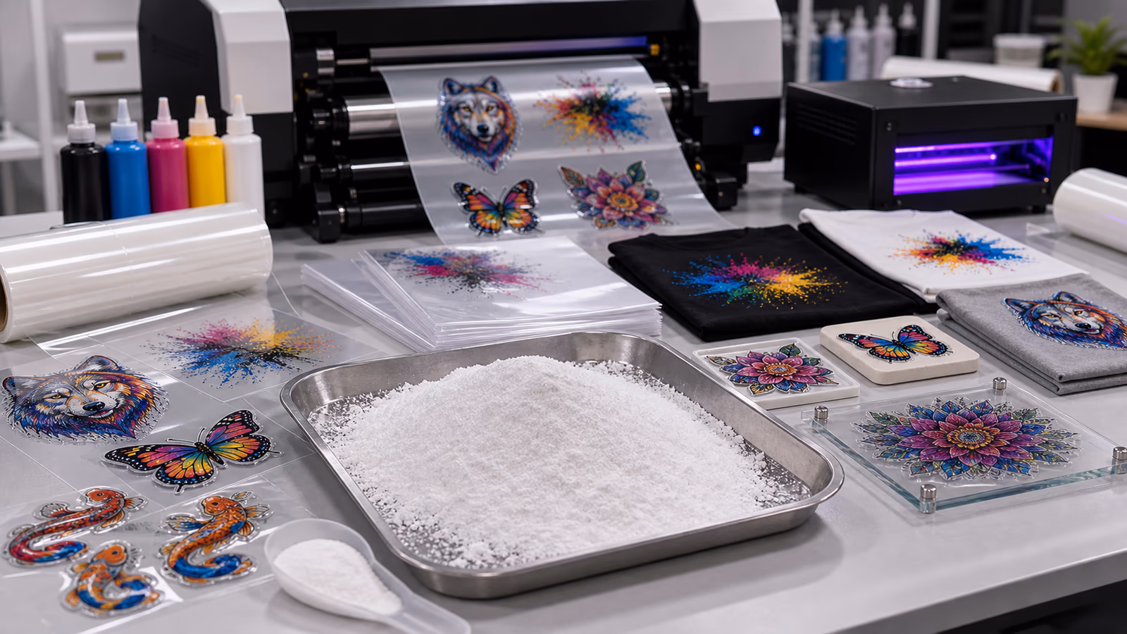 Exploring UV DTF Powder: The Future of White Digital Transfer Hot Melt Adhesive, DTF UV Film Manufacturer, UV DTF Adhesive Transfer Decal Wholesale, china