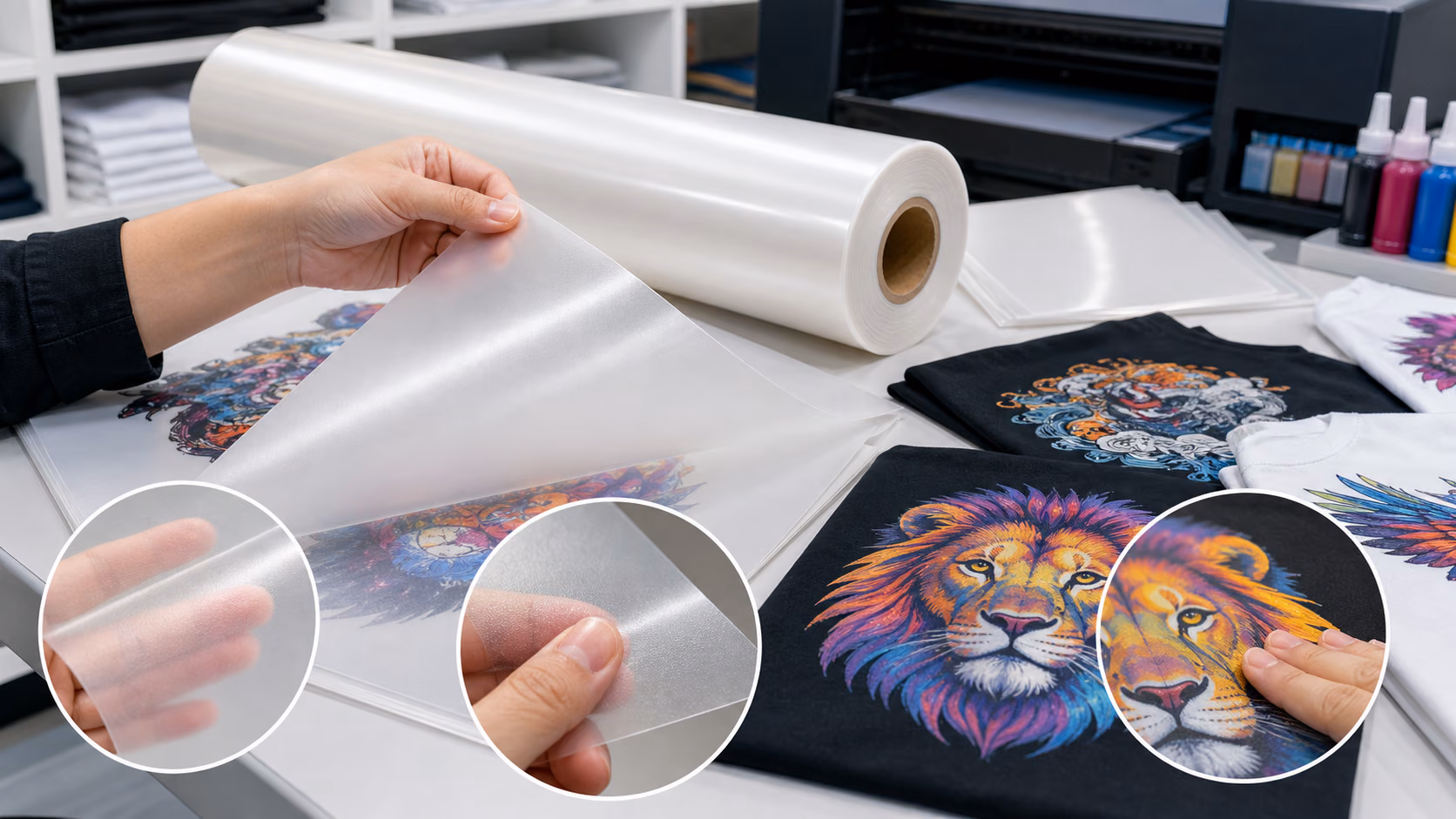 What do Direct to film transfer papers feel like? 13 x 19 DTF Film Manufacturer, PET Film DTF roll Factory, china