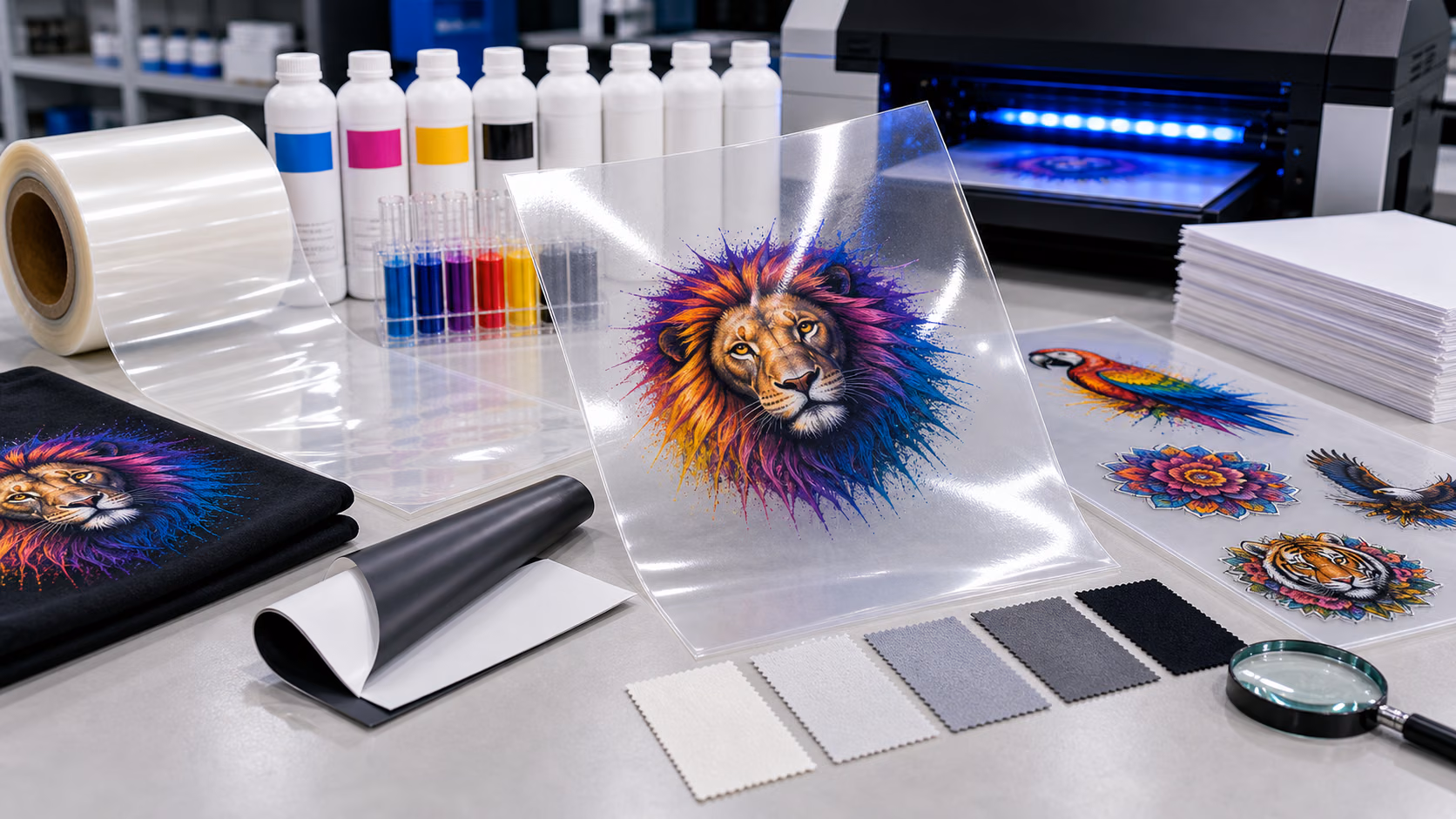 What do DTF PET sheets look like? DTF Film Glossy Factory, DTF Printing Paper Supplier China