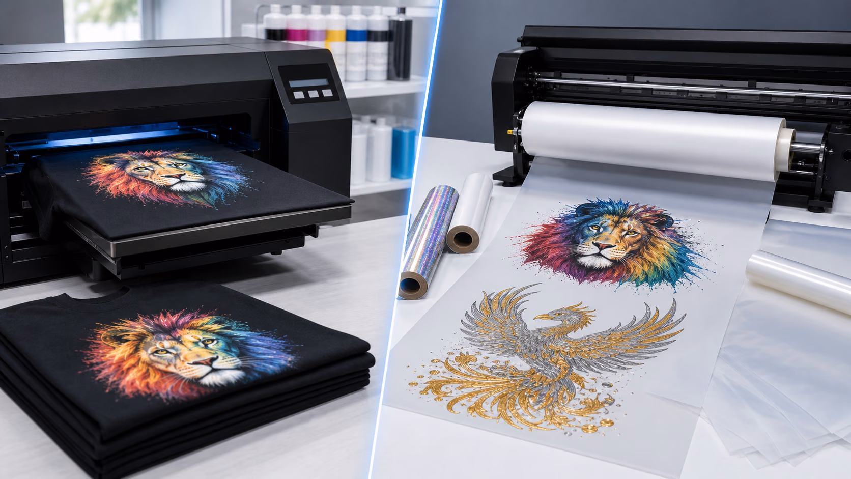 What is the difference between DTG and DTF transfer sheets large? DTF Transfer suppliers Manufacturer, DTF Foil Supplier, china