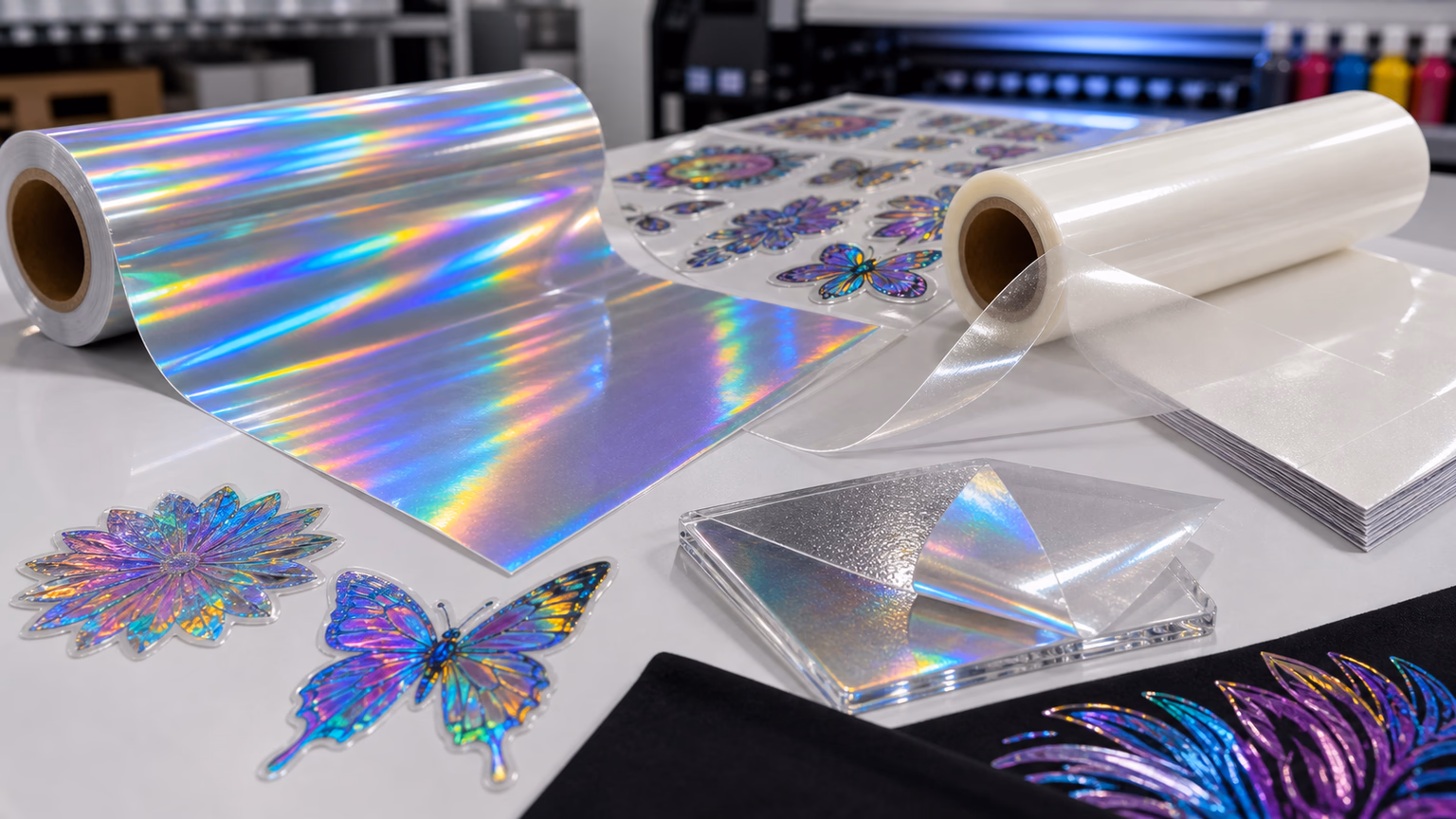 Which DTF transfer tape for holographic vinyl? DTF Vinyl Supplier, DTF transfer sheet 13×19 Factory, china
