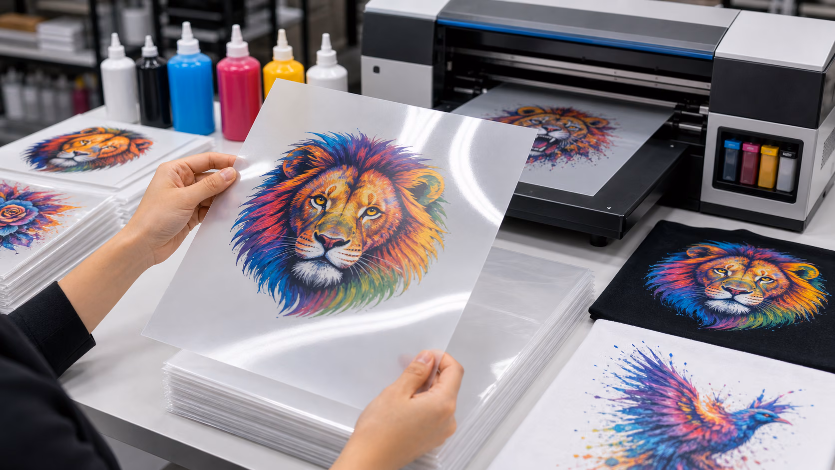 Which side of DTF glossy Film do you print on? DTF sheet Factory, Direct Film Transfer Manufacturer, china
