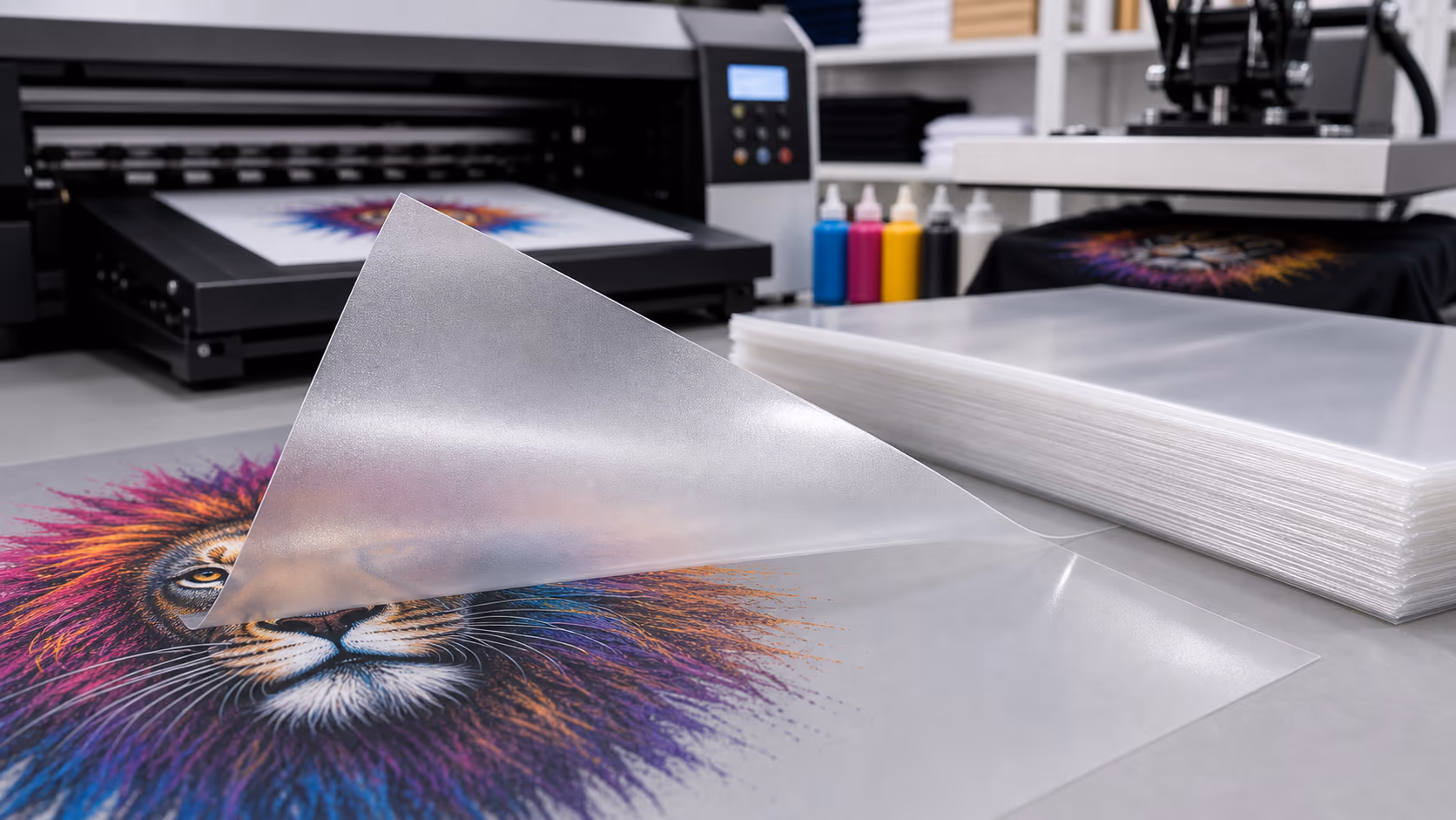 Which side of DTF Transfer Film Matte do you print on? DTF Film PET A4 Manufacturer, A4 DTF Film Supplier, china