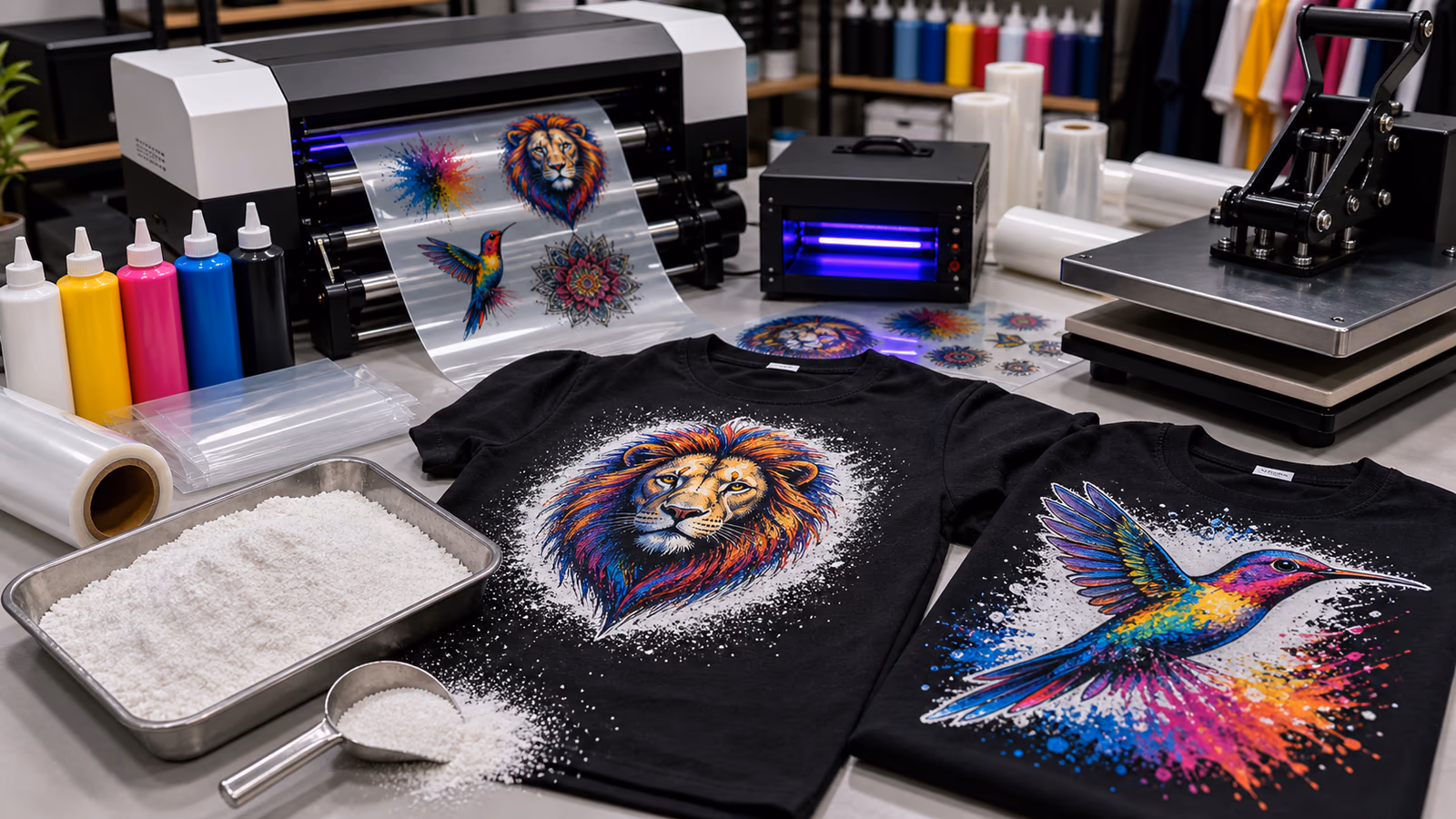 The Magic of White UV DTF Powder on Black Shirts: A Printing Revolution, China UV DTF PET Film, UV Film Transfer Paper Manufacturer, china